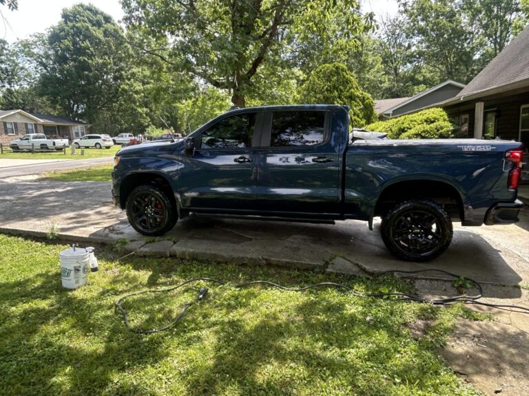 2023 Chevy Silverado after exterior detail by Redemption Auto Detail in Chattanooga TN